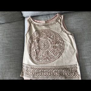 Cute top from Liberty Garden. Brand new Beige/pink